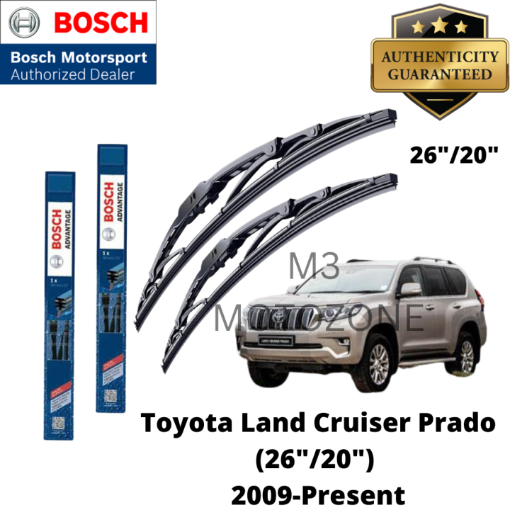 Bosch Advantage Wiper Blade set for Toyota Land Cruiser Prado 2009