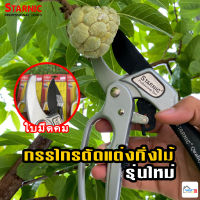 กรรไกรตัดกิ่งไม้ ยี่ห้อSTARNIC เครื่องมือตัดกิ่งแต่งกิ่งสวน ทำสวนกรรไกรแต่งกิ่งไม้ใหญ่ ปากกว้าง 24mm เหล็กดี งานคุณภาพ เกรดA