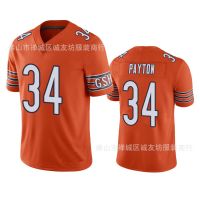 ☈™✢ NFL Football Jersey Bears 34 Orange Bears Walter Payton Jersey Payton