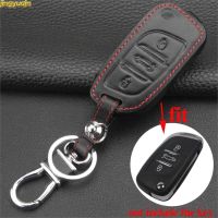 shangdjh Jingyuqin Folding Flip Car Key Case for PEUGEOT 207 307 308 For Citroen C2 C3 C4 C5 C6 C8 3 BTN Leather Key Case Cover Styling