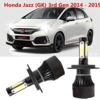 2PCS ด้านข้าง4แสงไฟหน้า LED 6000K การเปลี่ยนแปลงหัวหลอดไฟสำหรับ Honda Jaz~z (GK) 3rd Gen 2014-2019อุปกรณ์เสริม