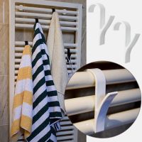 Heated Towel Hanger Radiator Drying Rack Hook Cabinet Door Wall Hook Clothes Bags Hats Cloth Rack Hooks Wall Key Holder Picture Hangers Hooks