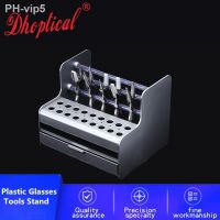 Plastic Glasses Tools Stand Screwdriver Pliers Stand Rack Holder Screws Nose Pads Case Box For Optical Repair Tools