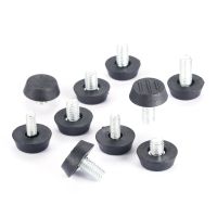 10pcs Furniture Levelers Feet Adjustable Diameter Thread Screw M6/M8*23mm Balance Stem Rack Table Pad Chair Leg Protect Floor Furniture Protectors Rep