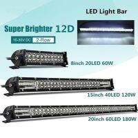 {TYEE ยานยนต์} บางเฉียบไฟ LED สำหรับงานรถแวนวิบากรถยนต์12V 24V 8 15 20นิ้วนำแสง