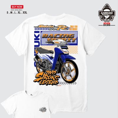 เสื้อยืด ลาย Suzuki Satria 120R 2 Tak LUMBA Kamikaze สําหรับรถจักรยานยนต์