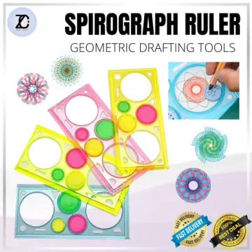 Spiral Art Kit Gear Design Ruler Kit Children Geometric Ruler Template  Spiral Drawing Tool Art Toy Gifts Kids Stationery Supply