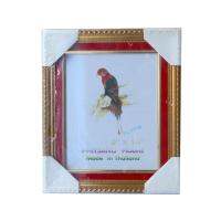 Picture Frame กรอบรูปไม้ 8*10 สีทองกำมะหยี่แดง PS401B