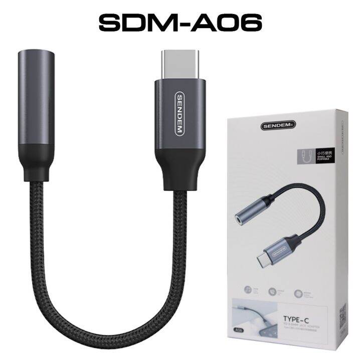 sendem-a06-a10-type-c-to-3-5mm-jack-adapter-type-c-to-type-c-type-c-สายแปลง-หูฟัง-ฟังเพลง-คุยโทรศัพท์