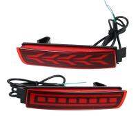 CSCSNL 1 Pair LED Reflector Car Tail Light Rear Fog Lamp Bumper Light Auto Bulb Brake Light For Nissan Terra 2018 2019