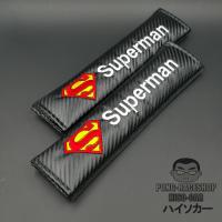 ซุปเปอร์แมน Superman นวมหุ้มสายเข็มขัด หนังเคฟล่าห์ บรรจุ2อัน รถยนต์ รถกระบะ รถSUV รถกะบะ รถบรรทุก ซูเปอร์ฮีโร ดิอเวนเจอร์ส the Avengers HISO-CAR ตาปองประดับยนต์ โลโก้แมน