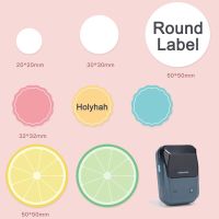 Self-adhesive Waterproof NiiMBOT B1 B21 B3S Transparent White Colorful Round Thermal Label Bakery Cake Sealing Sticker Paper  Power Points  Switches S