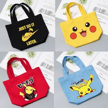 Anime Pokemon Pikachu New Children's Portable Lunch Box bag Snack milk  Fruit Storage Bag Creative Double-layer Student lunch Bag