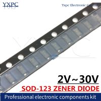 ☏﹊✙ 100pcs SOD-123 ZENER DIODE 2V 30V 2.4V 2.7V 3V0 3.3V 3V6 3V9 4V3 4V7 5V1 5V6 6V2 6V8 7V5 8V2 9V1 10V 11V 12V 13V 16V 18V 20V W8