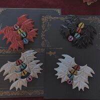 4 pieces Lolita Devil Wings Halloween Headdress Cute Girl Y2k Hot Girl Devil Eye Hair Clip Side Clip