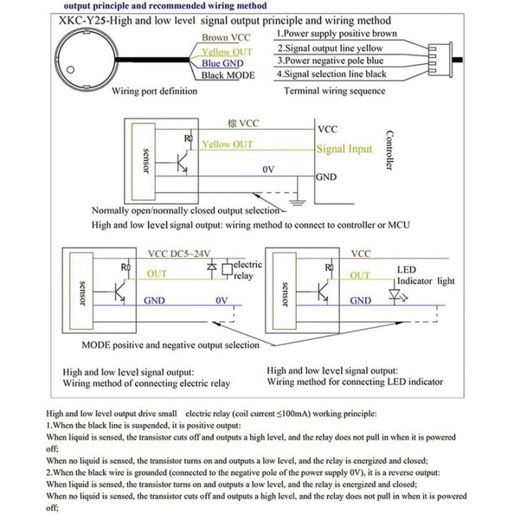 xkc-y25-t12v-liquid-level-sensor-switch-detector-water-non-contact-manufacturer-induction-stick-type-durable-xkc-y25-v