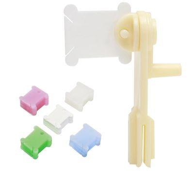 【CC】 String Winder Plastic Thread Bobbins Storage Holder Embroidery Floss Sewing Tools