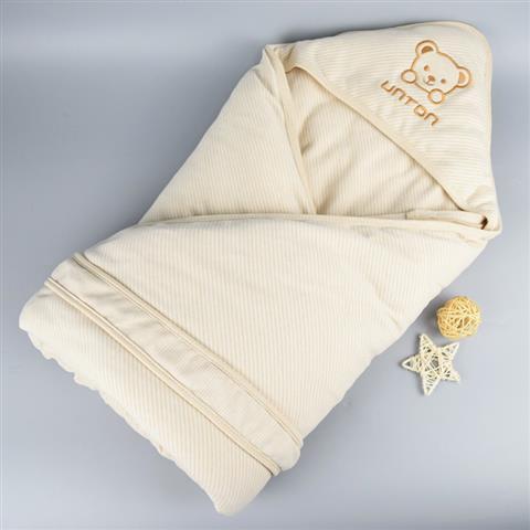 bm-ผ้าห่มห่อทารกแรกเกิดผ้าฝ้ายสีสำหรับเด็กแรกเกิดผ้านวมหนาฤดูหนาวใช้ได้ทุกฤดู