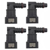 2X 9.89 ID8 Curved Fuel Line Quick Connector Urea Tube Pipe Fittings Gas Filter Fitting 90° Fuel Quick Connector