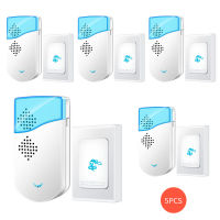 5 PCS Wireless doorbell กริ่งประตูบ้านไร้สาย มี 36 เสียงเรียก  ติดตั้งได้สะดวก