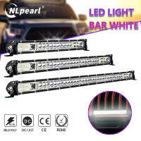 NLpearl ไฟสปอตไลท์บาร์ LED แบบออฟโร้ด12V 24V,ไฟทำงาน/บาร์ LED สำหรับรถบรรทุกรอยขับไฟตัดหมอก4X4เสียงเพลง4WD ATV SUV รถบรรทุก เรือยานพาหนะ-รถดับเพลิง