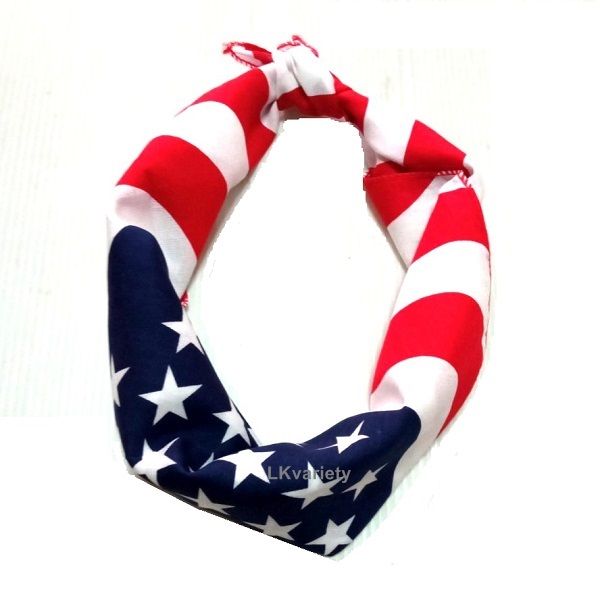 ผ้าลายธงชาติอเมริกา-แบบคลื่น-ผ้าพันคอ-ผ้าโพกหัว-bandana-american-flag-wave-scarf