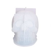 Skull Silicone Mold Halloween Skull Candle Mold Large Skull Resin Mold for Candle DIY Soap Making Epoxy Mold Resin