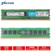 Micron 8GB 2RX8 PC3L-12800E DDR3L-1600MHz 240PIN 1.35V ECC Unbuffered Server Memory RAM