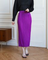 2MUAY PLEAT กระโปรงผู้หญิง กระโปรงพลีทคุณภาพ รุ่น GJO6672P FREE SIZE BASIC PENCIL PLEAT SKIRT