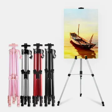 Drawing Hand Crank Aluminum Alloy Easel Retractable Metal Sketch