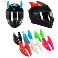 ♛✲ 2Pcs Horn Sticker Decoration for Helmet Motorcycle Helmet Decoration Accessories Funny Decals for Helmet D7YA