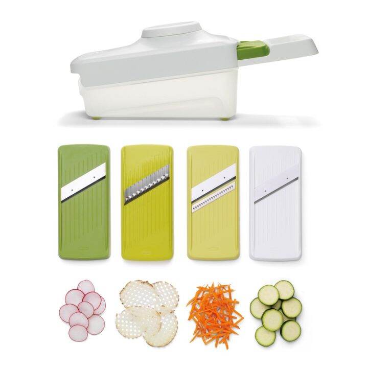 chefn-box-mandoline-slicer-with-thick-thin-julienne-and-waffle-blade-bxd-green-ชุดเครื่องตัดผัก