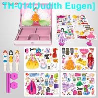 ✺ The beautiful princess change magnetic puzzle magnet magnetic sticker book baby girl puzzles toys children