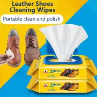 ✽ 30 Pieces Disposable Leather Shoes Clean Wipes Household Portable Leather Clean Wipes Suitable For Various Leather Products