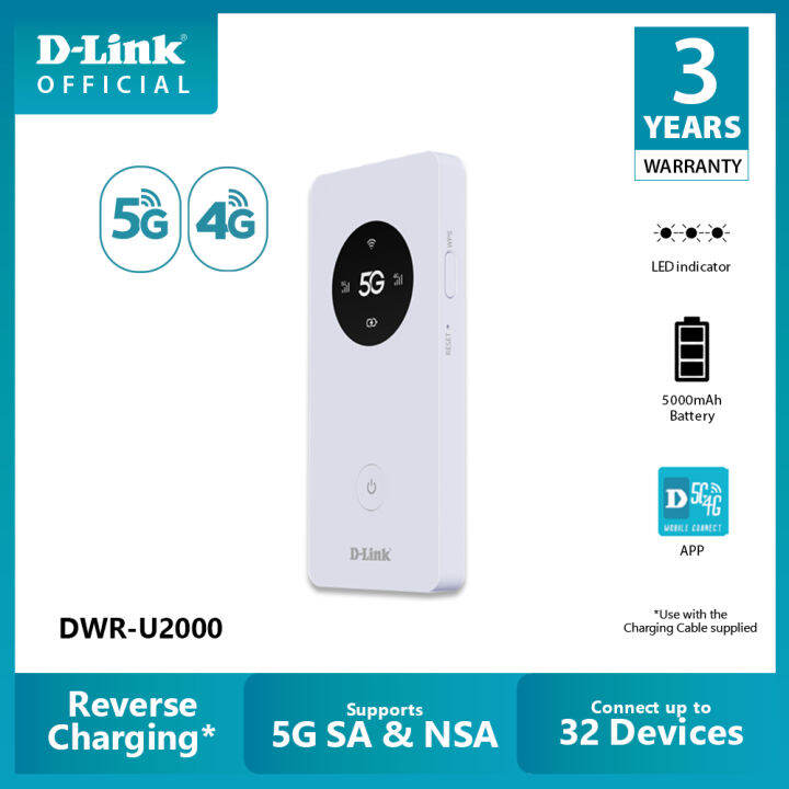 D Link Dwr U G Mobile Router Wi Fi Hostpot G Nr Sa And Nsa Mifi G G Lte Wpa