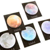 free shipping 20packs memo note Earth moon celestial observation Space round notes message notepad stickers memo stationery