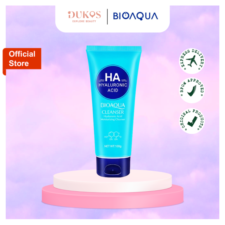 BIOAQUA Hyaluronic Acid Moisturizing Cleanser 100g Lazada Indonesia