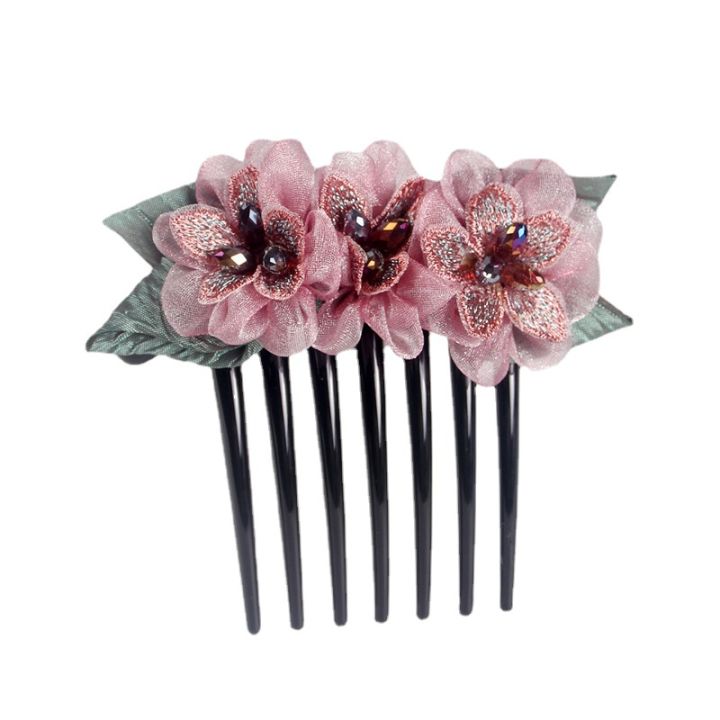 crystal-silk-yarn-comb-inserted-comb-adult-lady-simple-hair-accessories