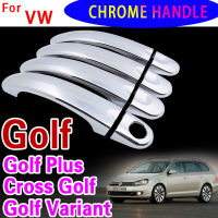 【2023】For Volkswagen Golf Variant Golf Plus Cross Golf VW 2004~2014 New Chrome Car Side Door Handle Cover Trim Sticker Car Accessories