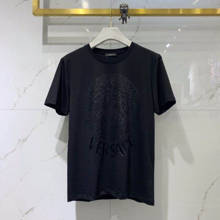 เสื้อยืดคอกลม-แขนสั้น-ผ้าฝ้าย-พิมพ์ลายโลโก้-medusa-แฟชั่นฤดูร้อน-สําหรับผู้ชาย-2022