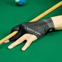 Finger Open Billiard Gloves Breathable Polyester Snooker Pool Gloves Antiskid Portable Lightweight Reusable Training Accessories