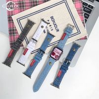 ♂■ Fashion Denim Color Strap For Apple Watch Band 45mm 41mm 44mm 40 42mm Watchband Sport Outdoor Bracelet For iWatch Series 8 7 6