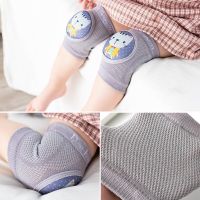 、‘】【= 100% Cotton Breathable Kneepads Baby Non Slip Leg Warmers Summer Mesh Thin Section Knee Pads Infant Crawling Protective Gear