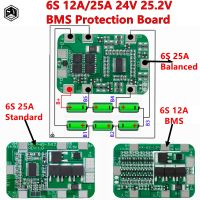 【YD】 6S 12A/25A 24V 25.2V PCB Protection Board 6 Pack 18650 Lithium Battery Cell Module New Arrival Balanced