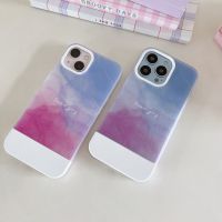 เคส สำหรับ ไอโฟน เคสซิลิโคน สินค้าพร้อมส่งจากไทย สำหรับ iPhone 13 12 11 Pro max ท้องฟ้าม่วง TPU-R1724