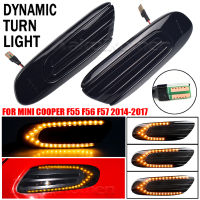 Led แบบไดนามิกด้านข้างไฟเลี้ยวไฟสัญญาณ Repeater Light Sequential ไฟกระพริบสำหรับ BMW Mini Cooper F55 F56 F57 2014-2017