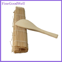 เครื่องม้วนซูชิ FineGoodWell ไม้ไผ่ม้วนซูชิโรลพรม DIY และพายข้าว