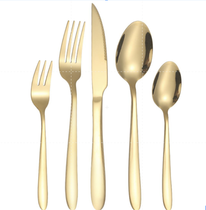 Cutlery, Silverware Set, Coffee Spoon, Salad Fork, Steak Dinner