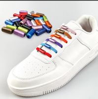 2022 NEW A Pair Elastic No tie Shoelaces Multicolour Sneakers Shoe Laces Kids Adult Quick Lazy Laces Shoestrings Capsule lock