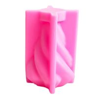 Rotary Taper Candle Mold Wave Stripe Aromatherapy Candle Silicone Mould DIY Curved Columnar Plaster Resin Molds (M)